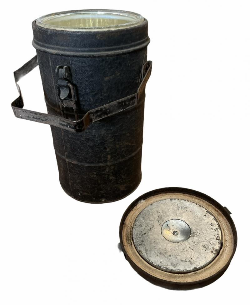 British WW2 Big food Thermos Flask/Container in Carrying Frame