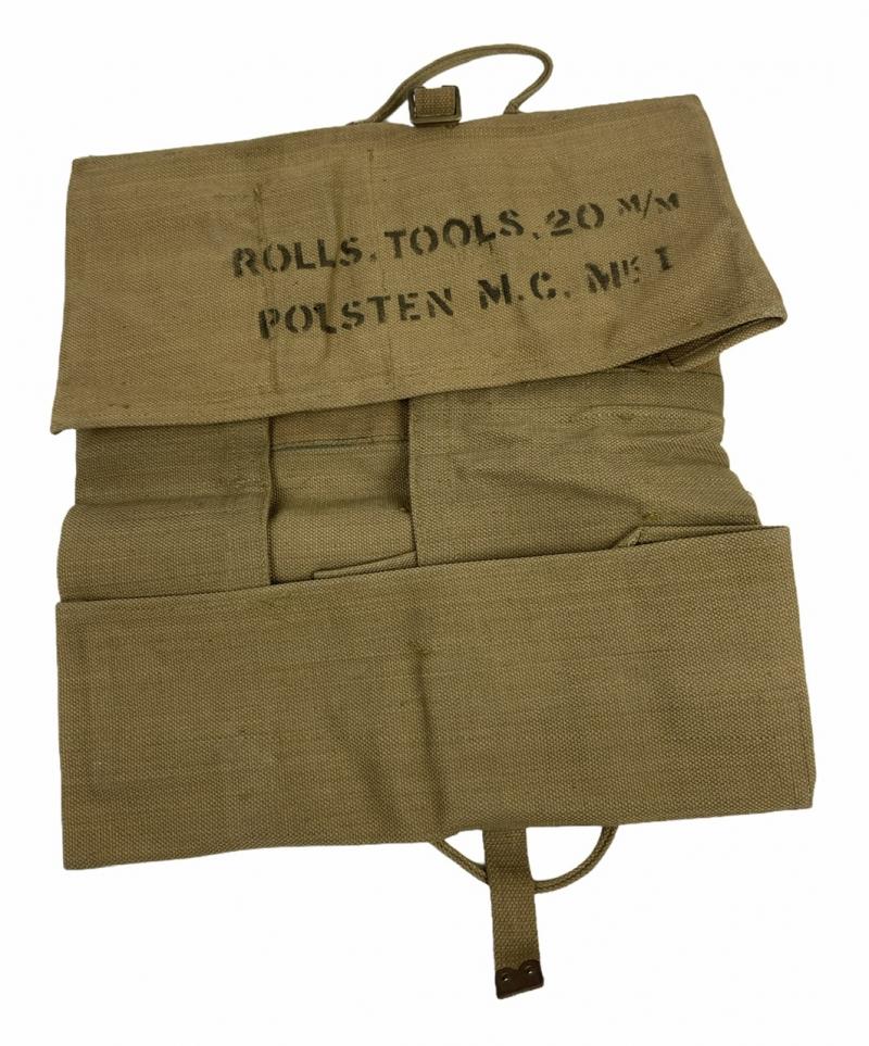 British WW2 Tool Roll 20mm Polsten Machinegun