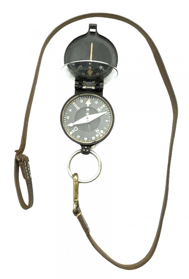 Wehrmacht Marching-Compass with its leather Strap