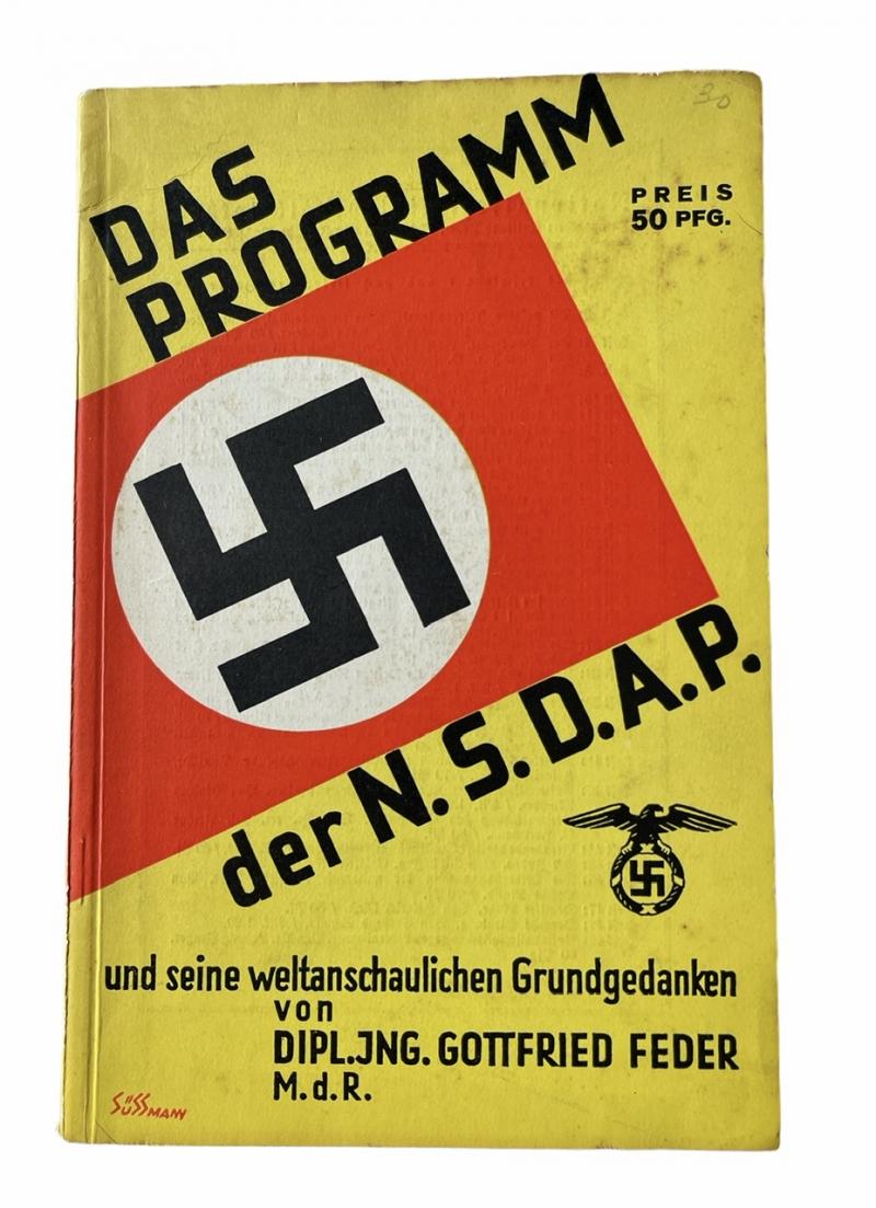 Third Reich Brochure NSDAP Party Program