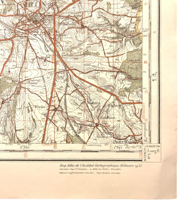 Belgium pre WW2 Roadmap Arlon