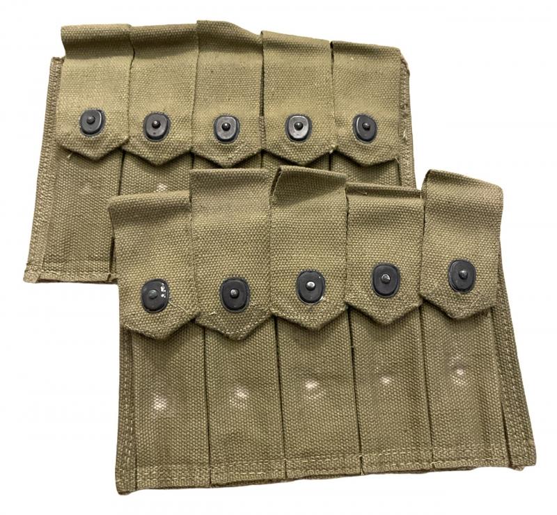 US WW2 Tompson Machinegun Magazine Pouches