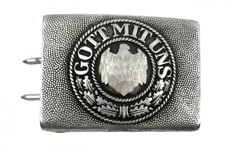 Wehrmacht aluminium made Belt Buckle (de-nazified)