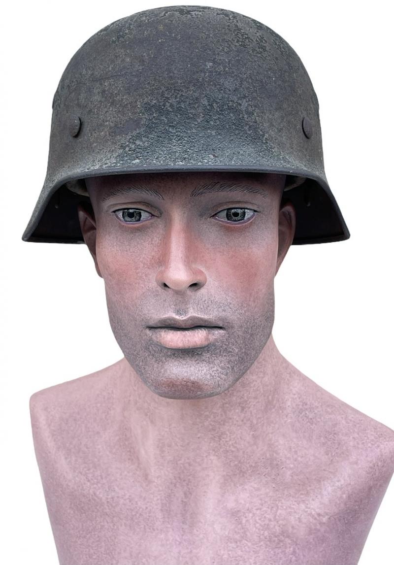 Luftwaffe M40 two tone woodchip camo Helmet