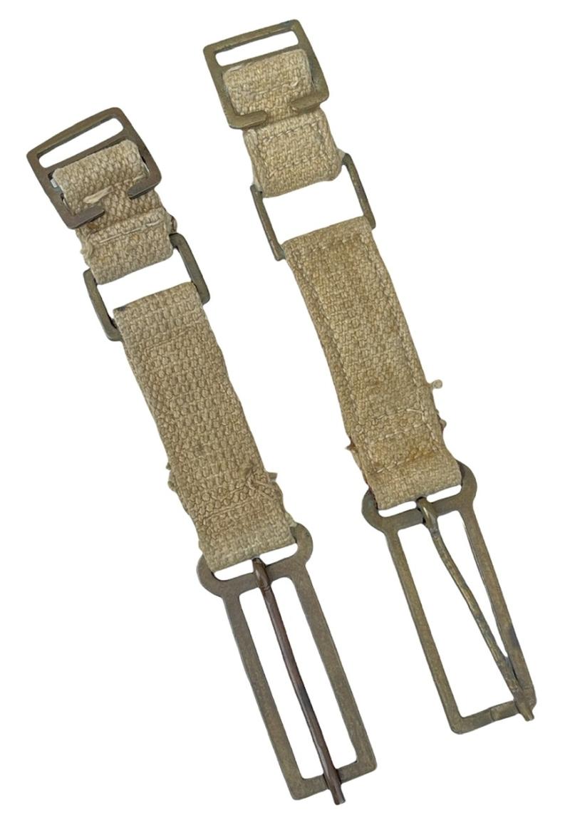 British WW2 webbing brace attachments.