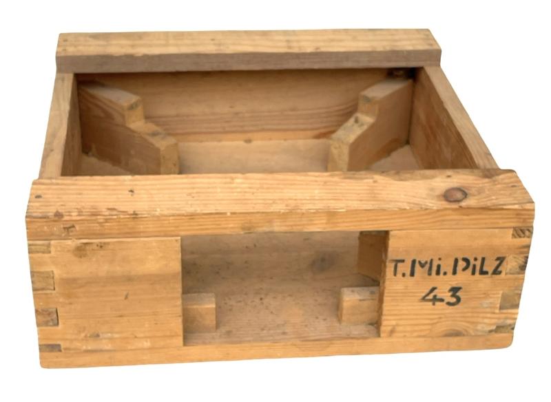 Wehrmacht wooden Teller Mine 43 Transport Case