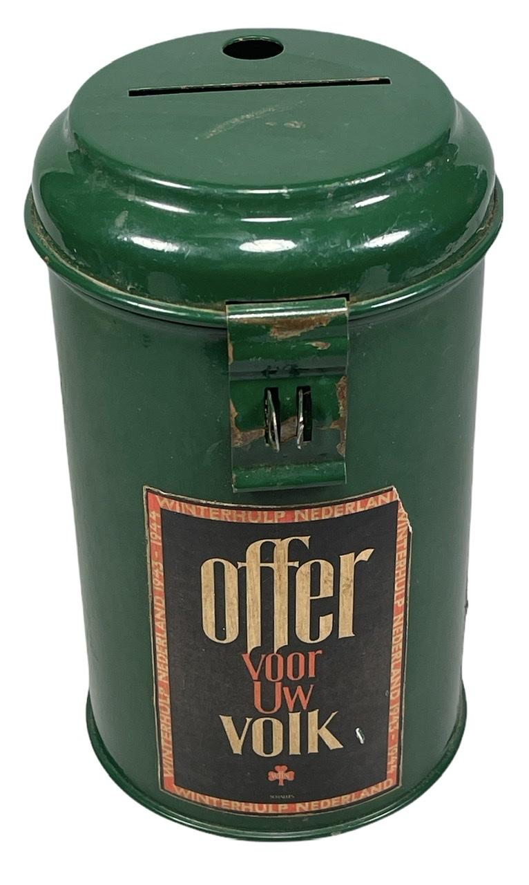 Dutch NSB WW2 Winter Help Collection Box