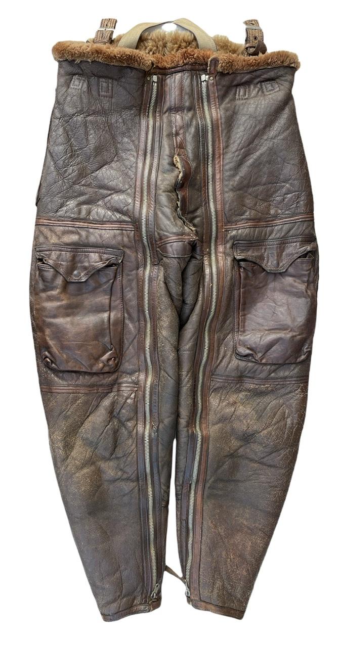 RAF WW2 Sheep Skin Leather Aircrew Trousers