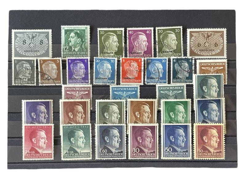 30 Third Reich Postal Stamps