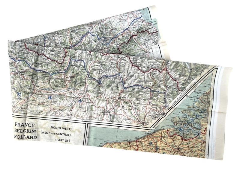British/US WW2 Silk Escape Map