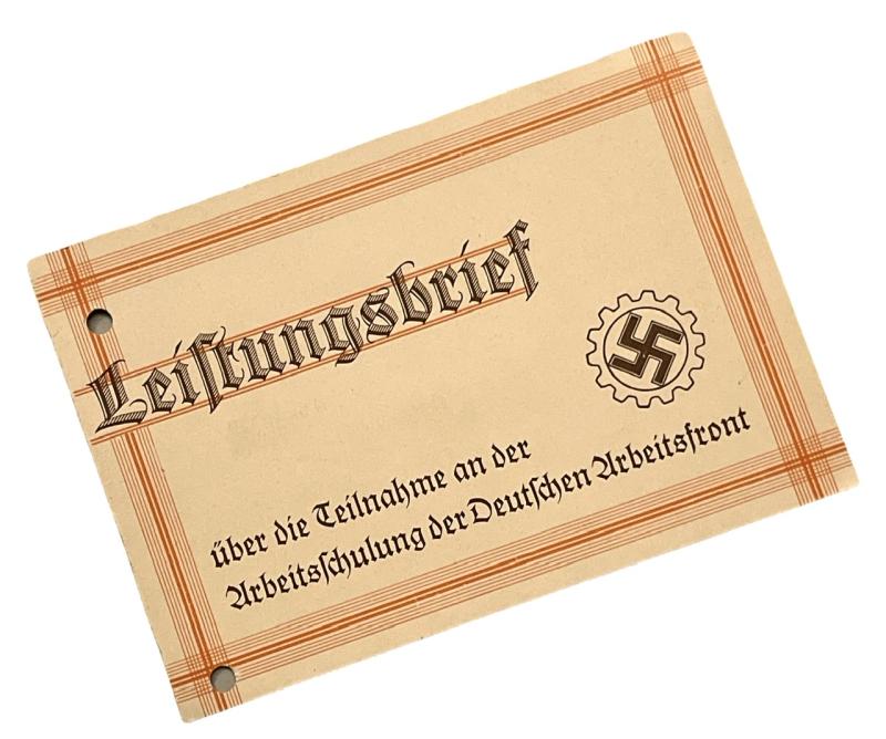 Deutsche Arbeidsfront Leistungsbrief
