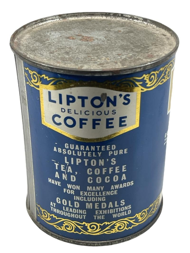 British WW2 Lipton’s metal Coffee Can