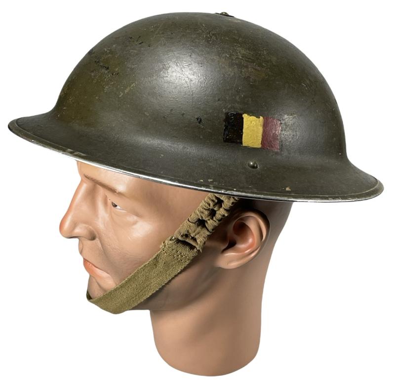 Belgium WW2 Brodie Helmet Brigade Piron