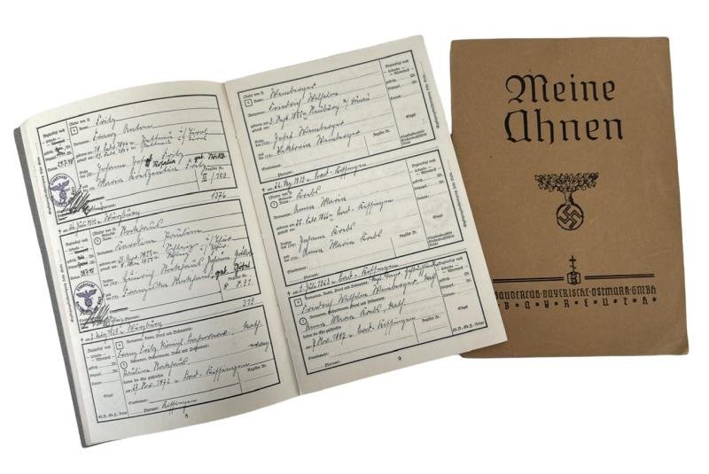 Third Reich Ahnen Pass (Family Tree Book)