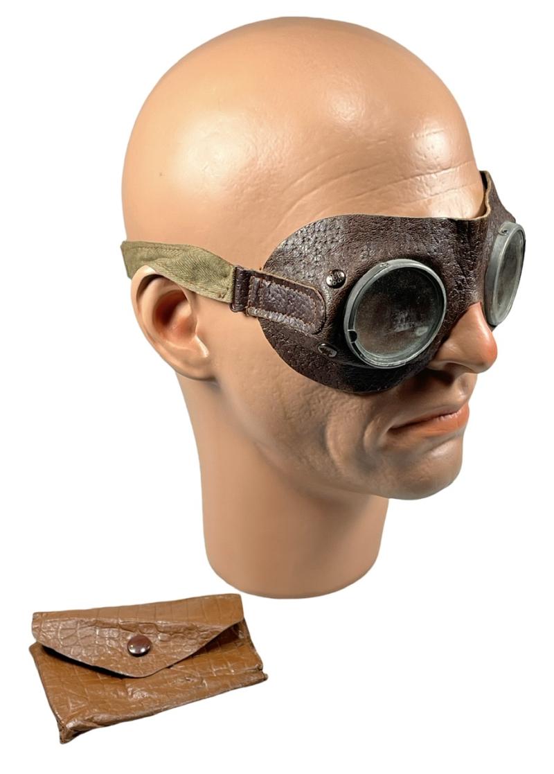 Wehrmacht leather Dust Goggles