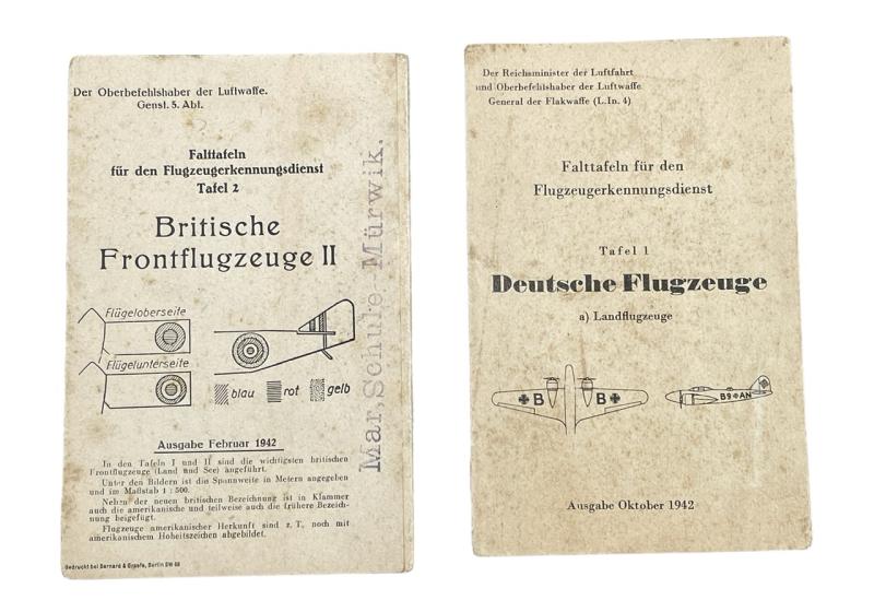 Luftwaffe Aircraft Recognition Cards