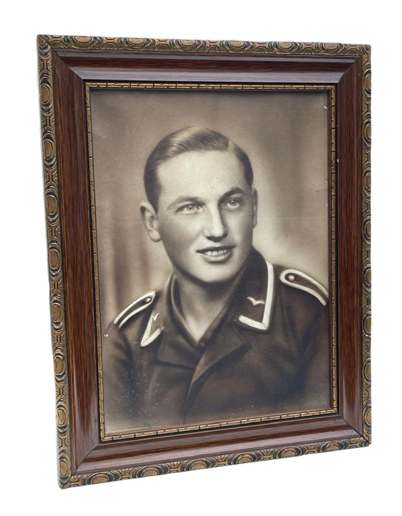 Luftwaffe NCO framed Portrait Photograph