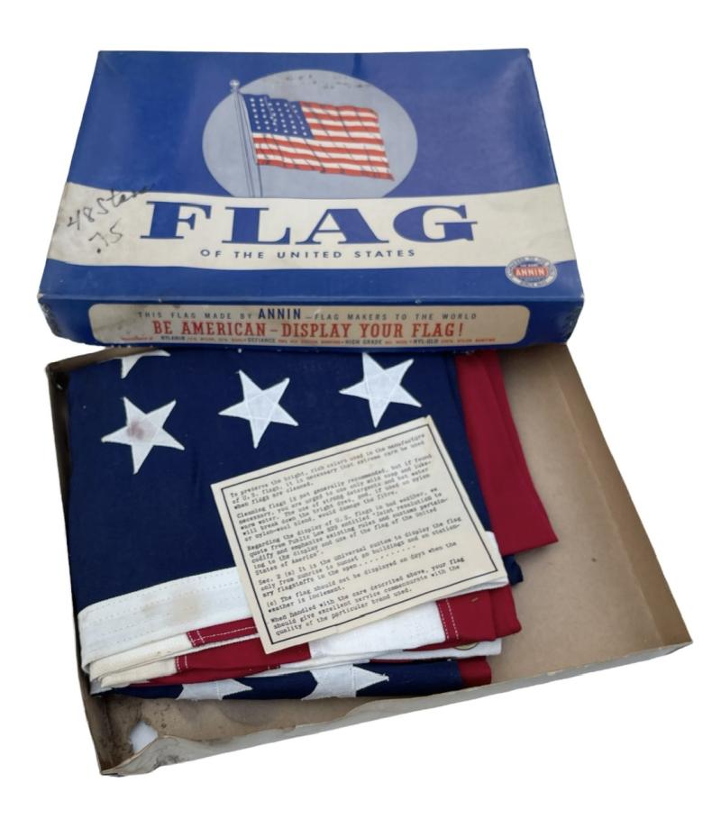 US WW2 48 Star Flag in its original Box