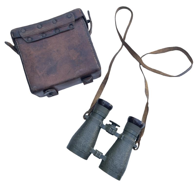German WW1 Binoculars in Leather Case