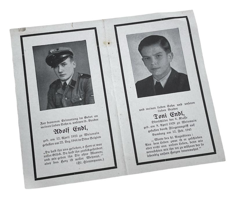 WaffenSS Death Notice
