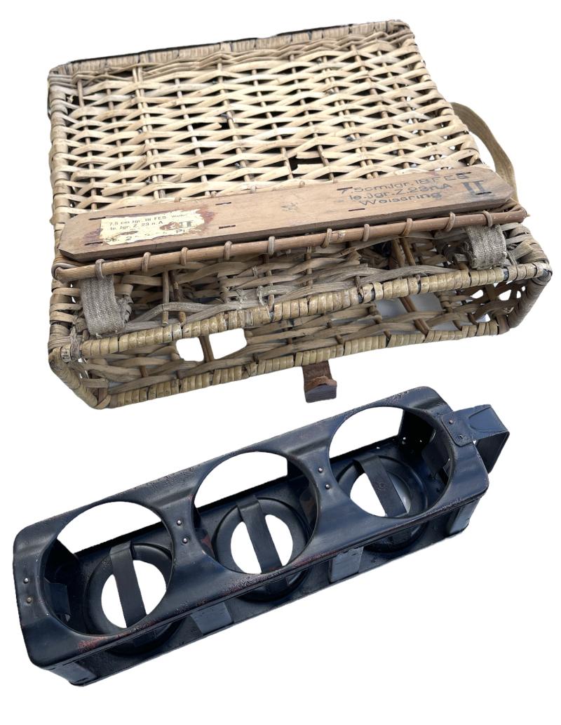 Wehrmacht wicker 7,5 cm Grenade transport basket