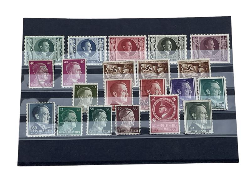 21 Third Reich Adolf Hitler Stamps