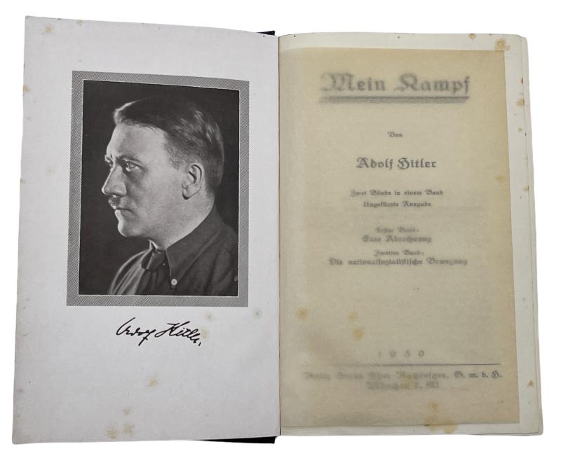 Rare very early sample Mein Kampf 1930