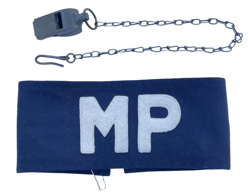 IMCS Militaria MP Armband Police) and US Whistle WW2 | (Military