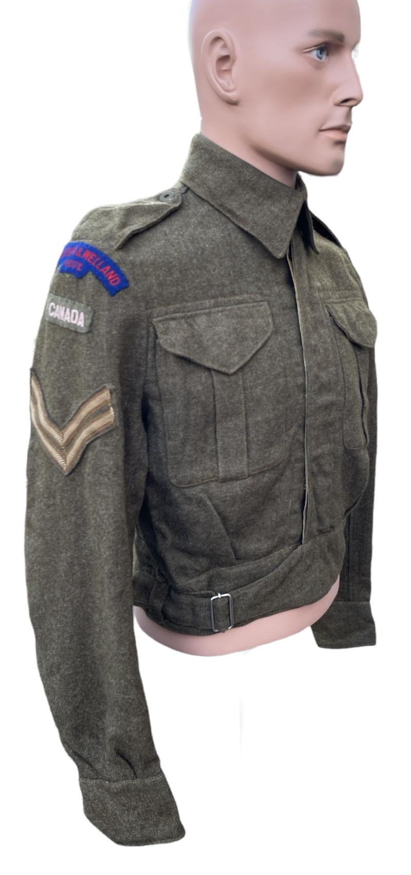 Canadian WW2  Battle Dress Lincoln & Welland Regiment
