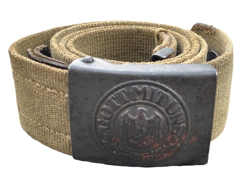 Wehrmacht Tropical Belt with steel Buckle