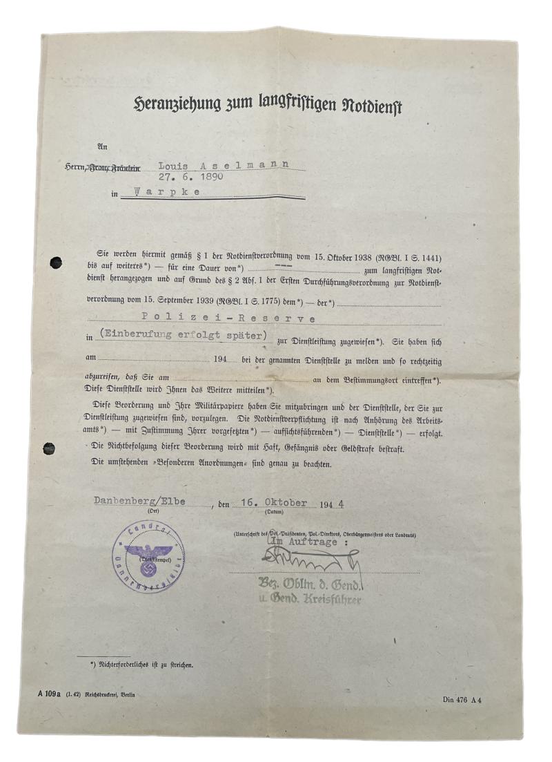 NSDAP Party Member Pass & DAF Pass (one man)