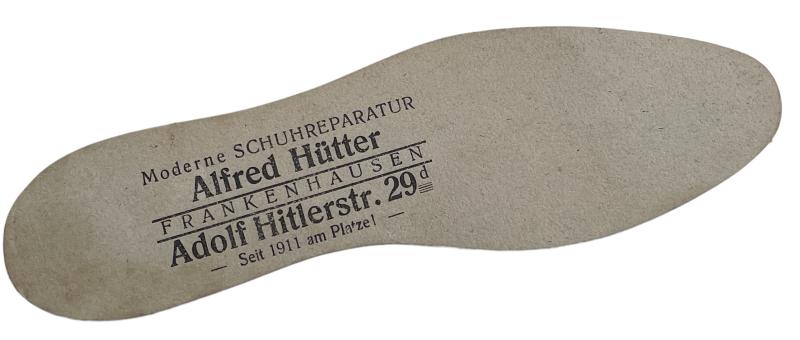 Third Reich inside Shoe Sole