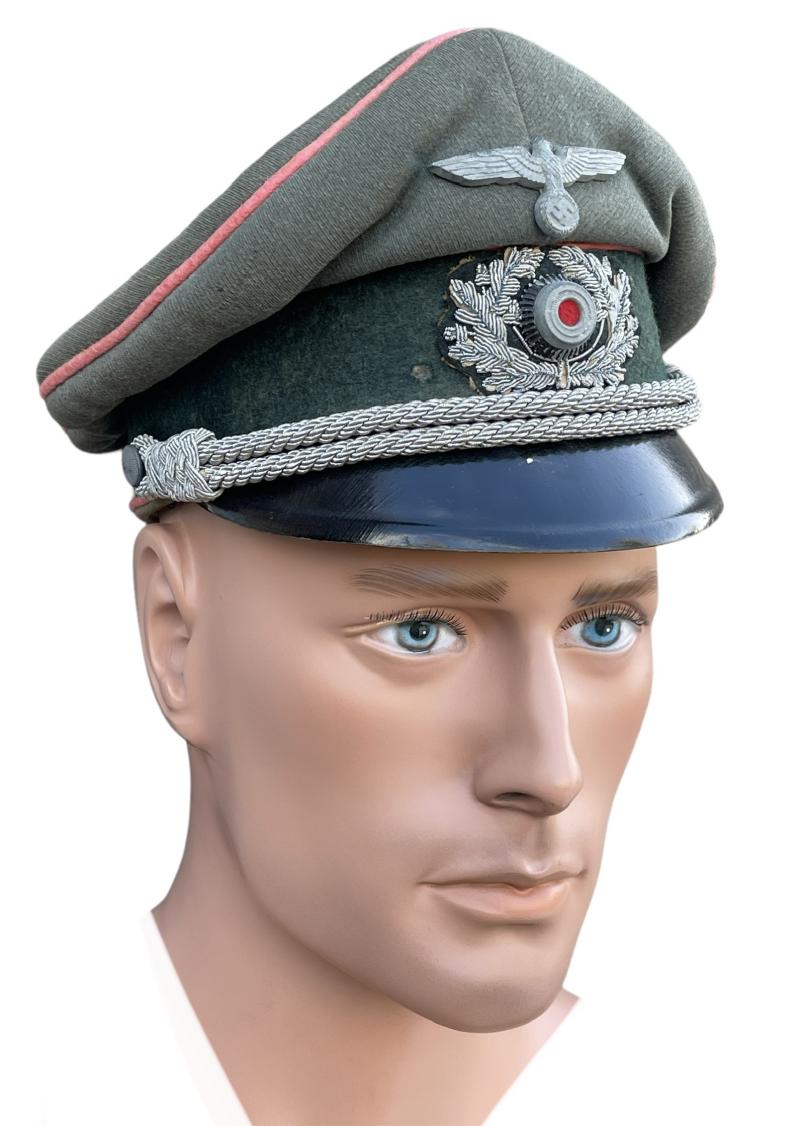 Wehrmacht Panzer Officers Visor Cap