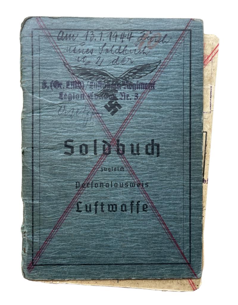 IMCS Militaria | Luftwaffe Soldbuch KIA 1944