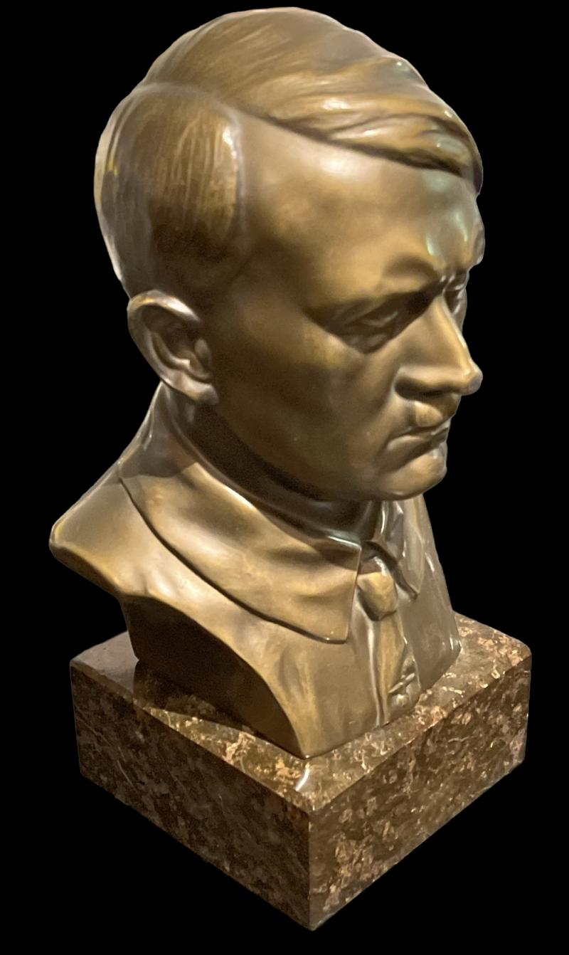 Adolf Hitler Buste on Marbel Base