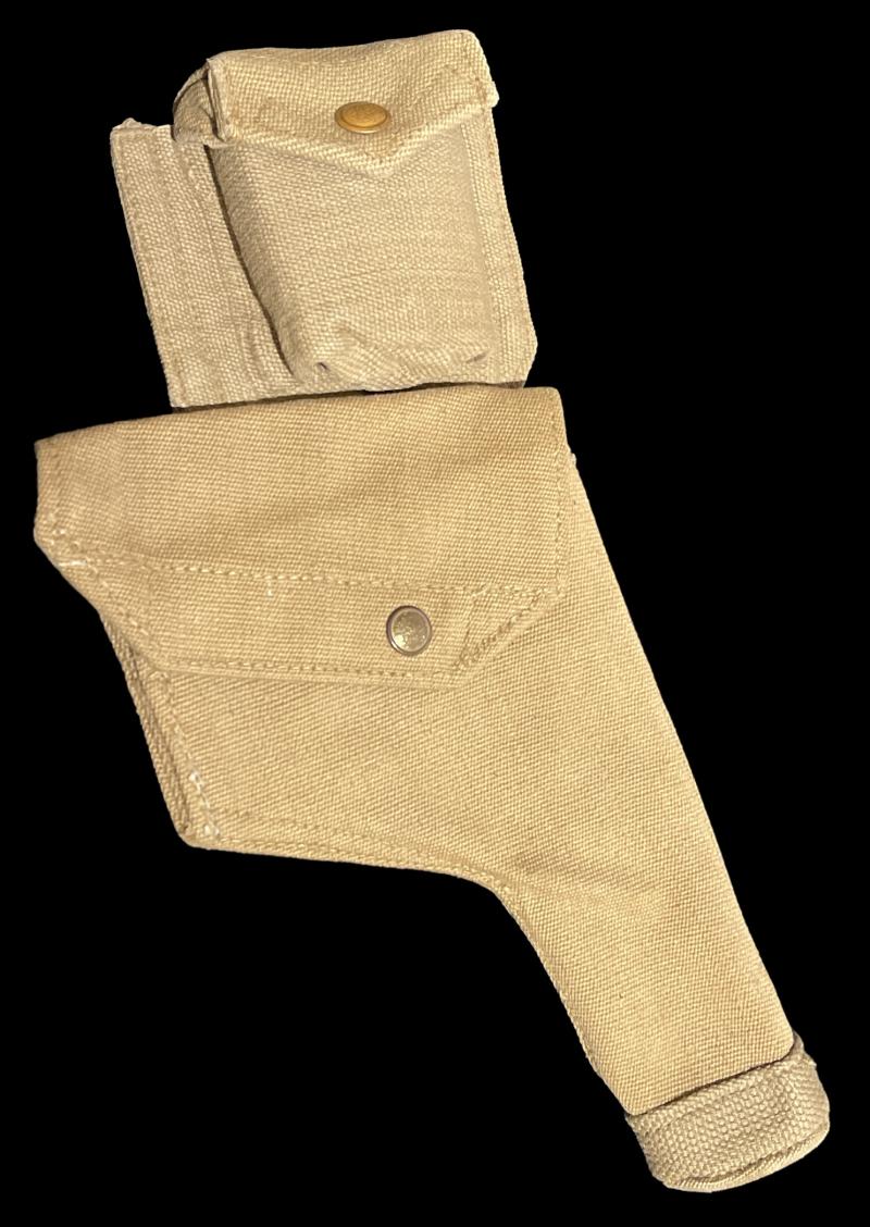 British WW2 Revolver Holster with Ammo Pouch