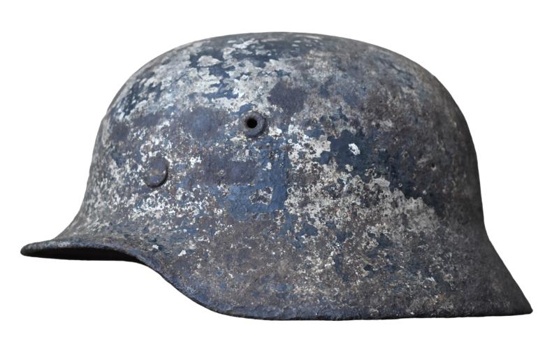Black Friday Deal (was 1350) Wehrmacht M40 Combat Helmet with Winter Camo
