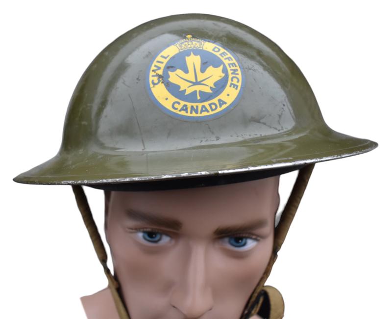 Canadian Civil Defense Brodie Helmet