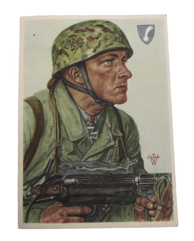 Willrich FJ Postcard Fallschirmjäger Feldwebel Arpke