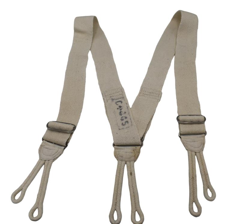 British WW2 Battle Dress Trousers Suspenders