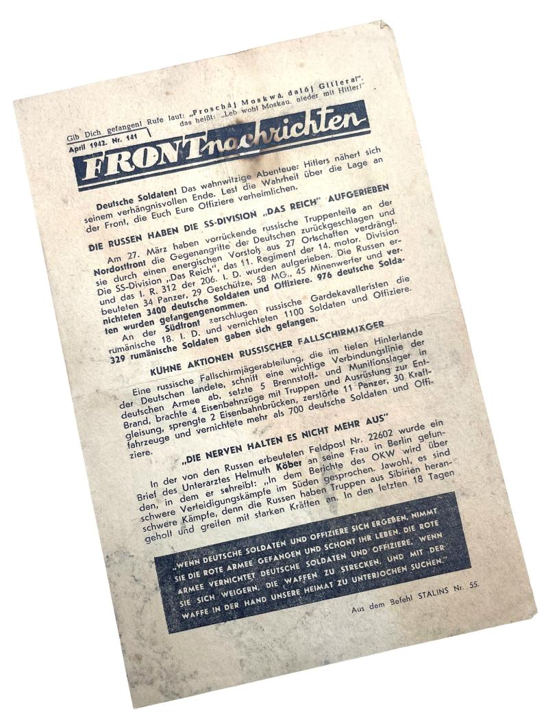 Soviets to Wehrmacht Surrender Flyer
