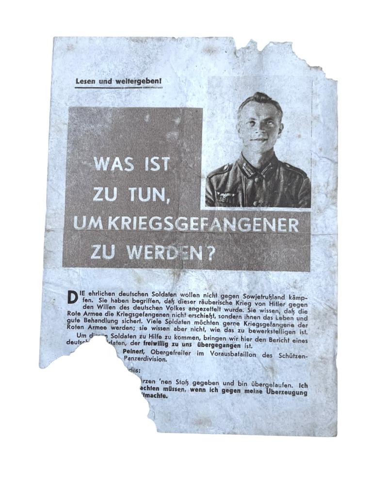 Soviets to Wehrmacht Surrender Flyer