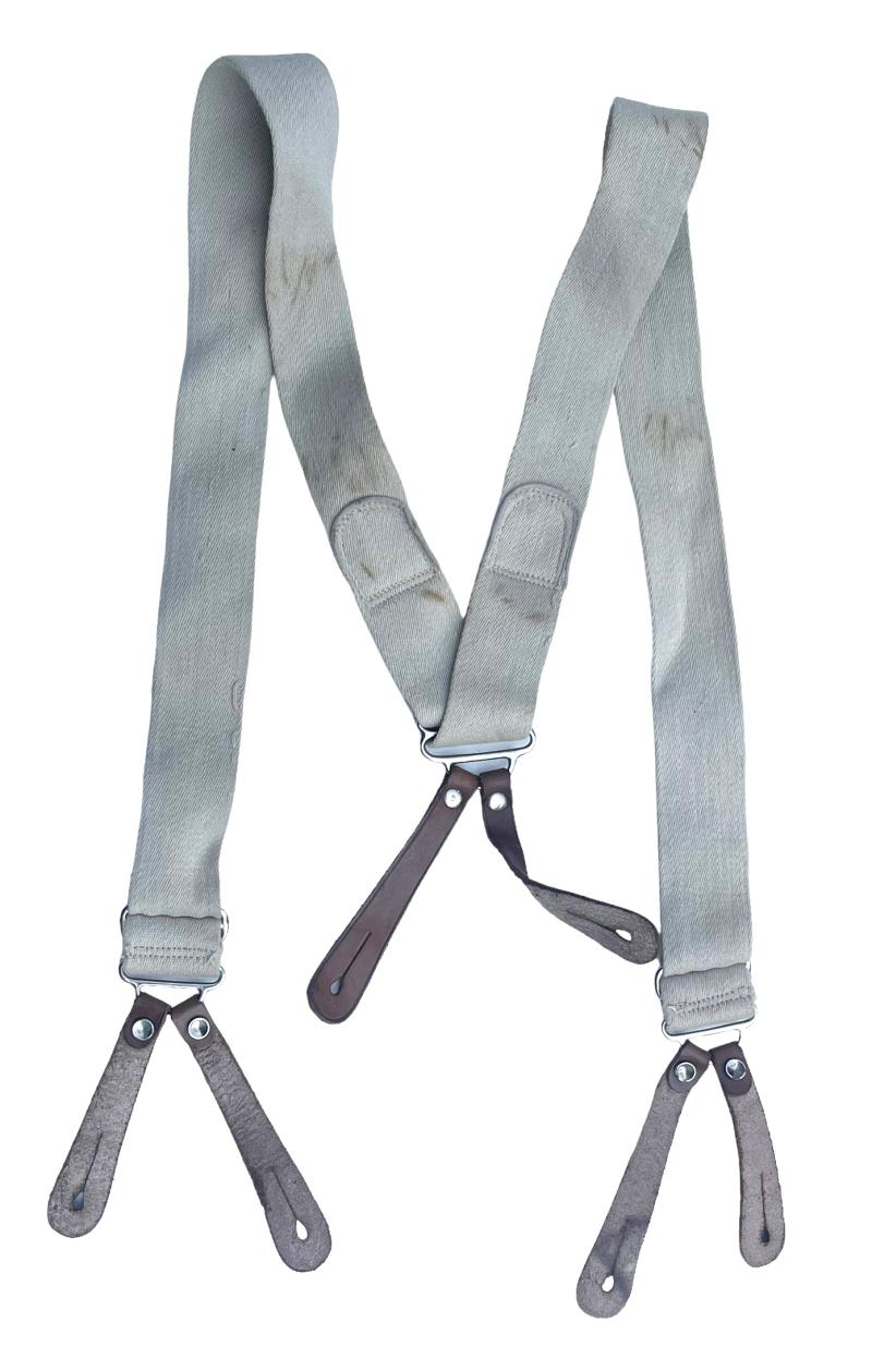 British WW2 Battle Dress Trousers Suspenders