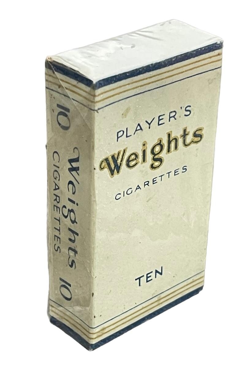 British WW2 Players Weights Cigarettes