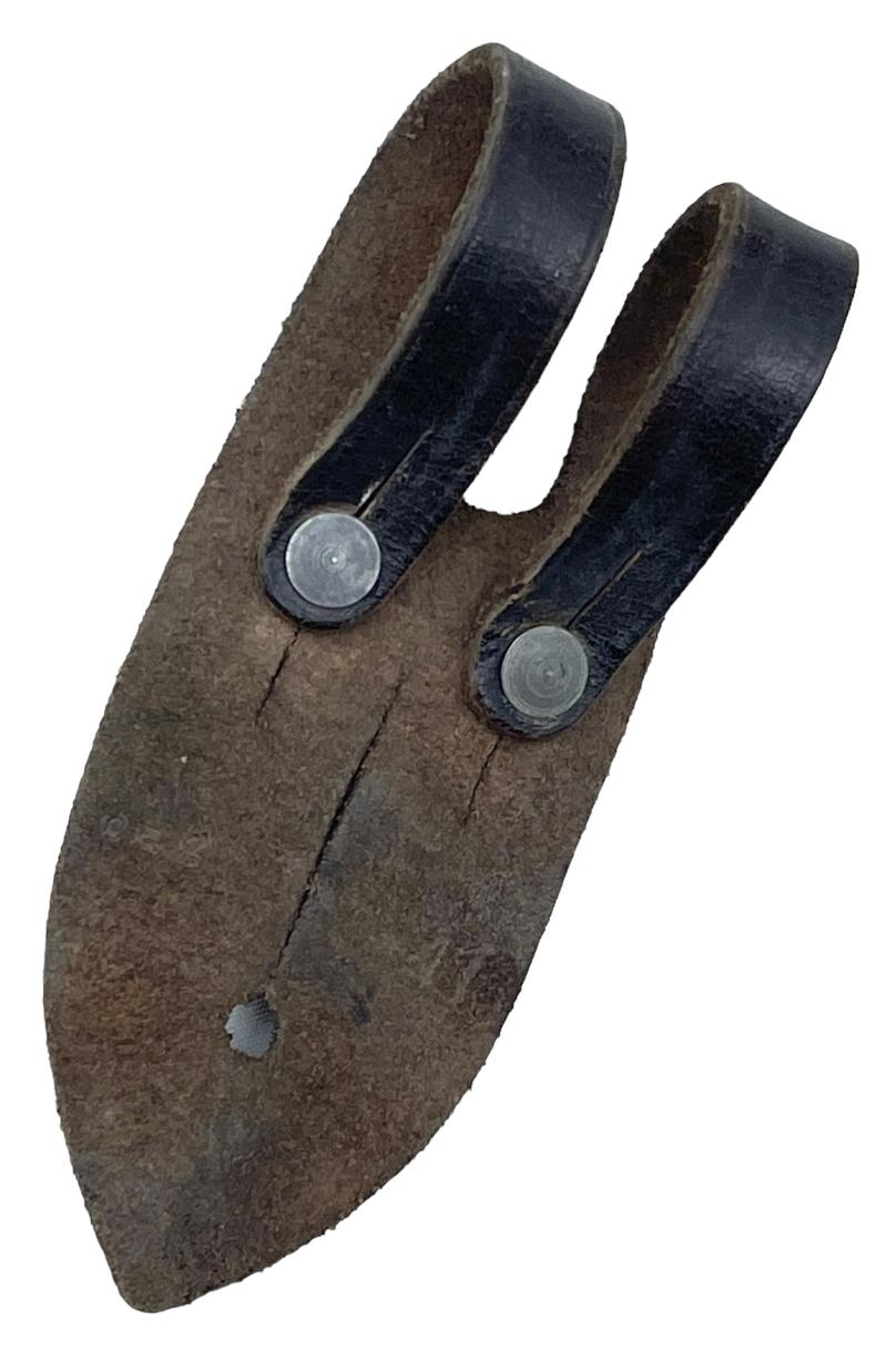 Wehrmacht Binoculars leather button attachment piece.