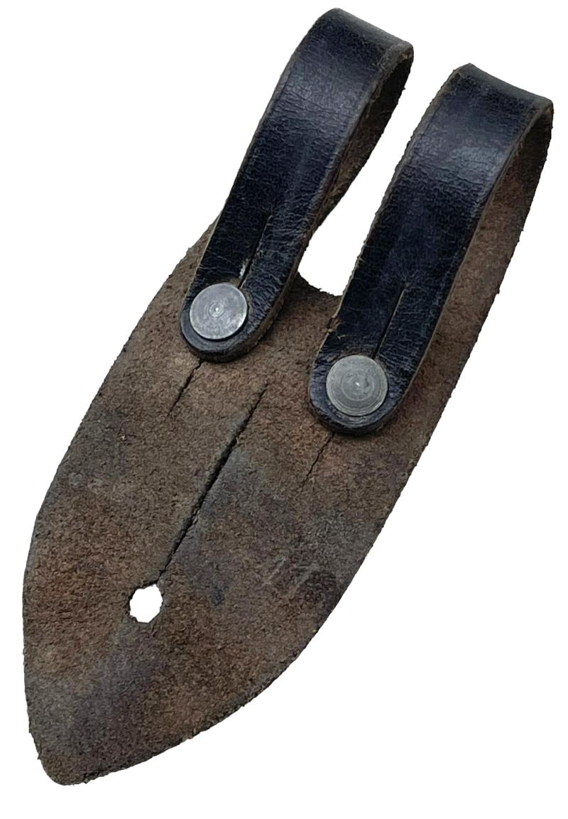 Wehrmacht Binoculars leather button attachment piece.