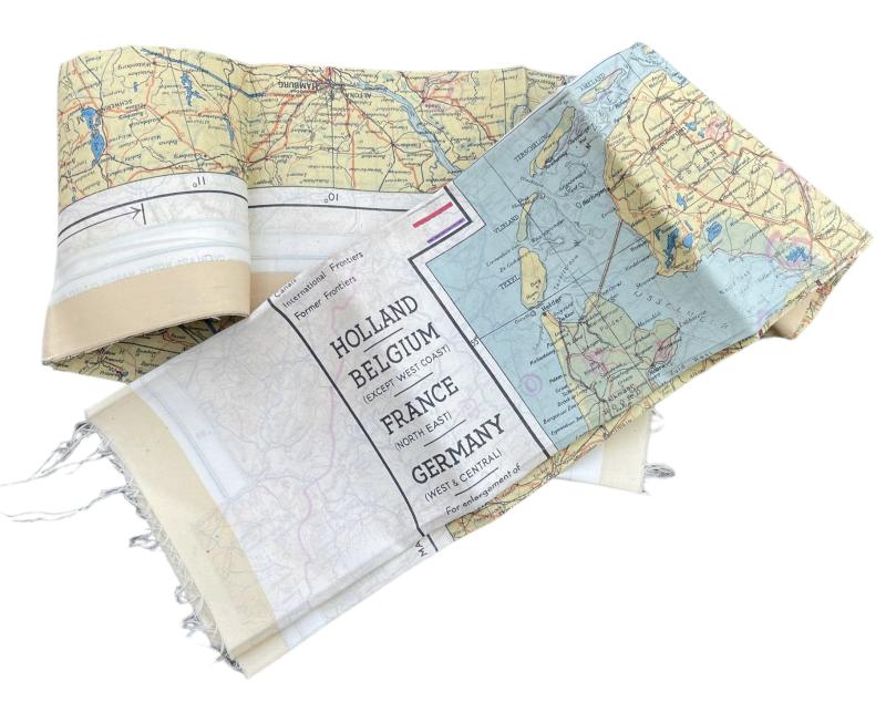 British/US WW2 Silk Escape Map