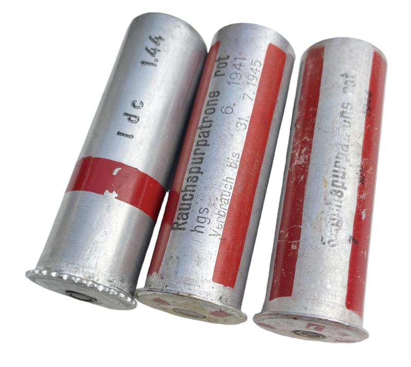3 Wehrmacht (empty) Flaregun Flare Shells