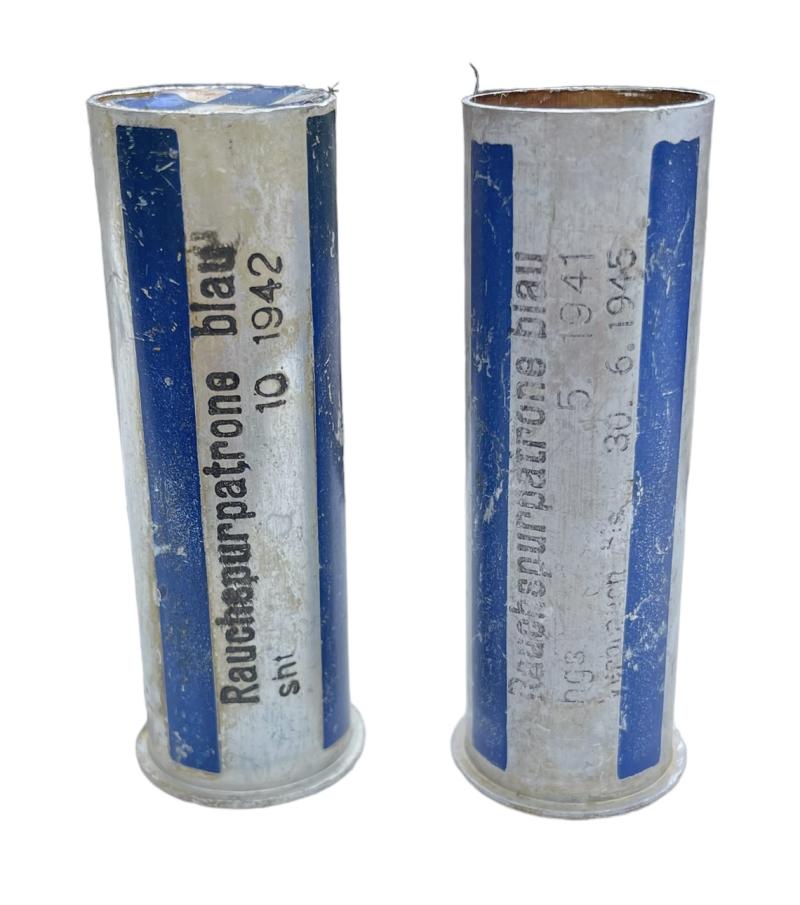 2 Wehrmacht (empty) Flaregun Flare Shells