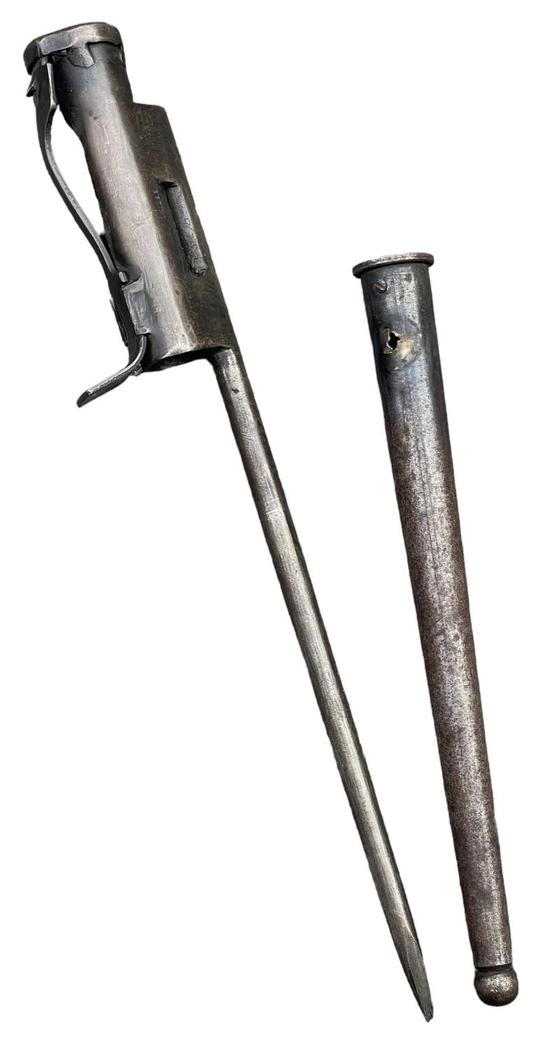 British WW2 experimental MKII Stengun Bayonet
